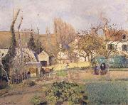 Camille Pissarro Kitchen garden at L-Hermitage,Pontoise jardin potager a L-Hermitage,Pontoise Germany oil painting artist